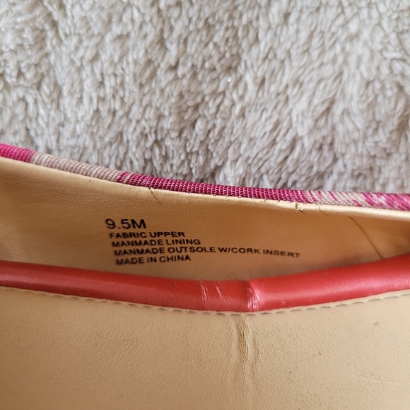 Alex Marie round toe striped cork wedges size 9.5 - Picture 12 of 13